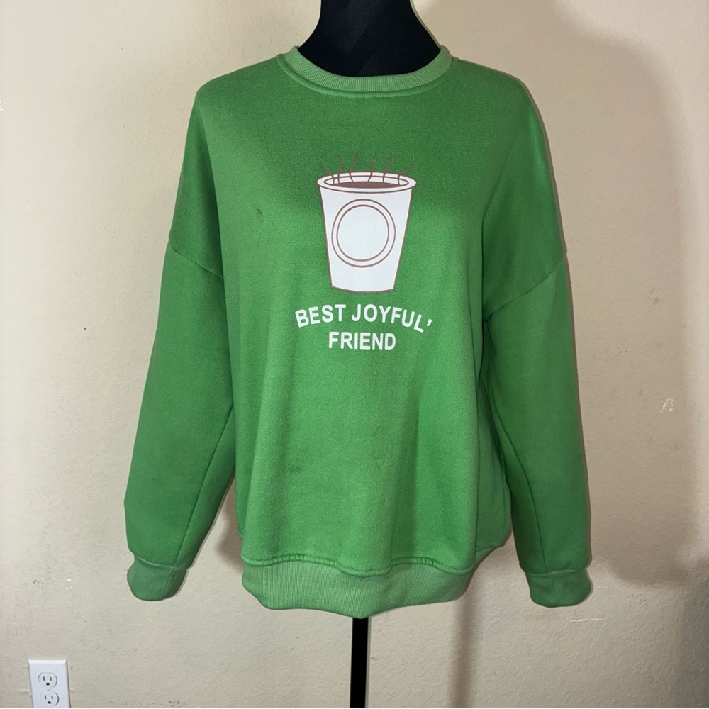 Joyful Green Women's Crew Neck Sweatshirt